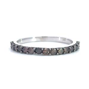 0.50 Carat Fancy Brown Chocolate Diamond Ring White Gold Retail $1,550
