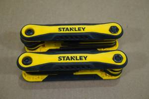 lot 30 image: 2 Stanley Folding Hexagon Allen Key Set