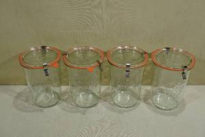 lot 90 image: 4 850 ml Weck Mold Jars