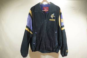 lot 150 image: Vintage Minnesota Vikings Suede Jacket - Large