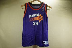 lot 155 image: Vintage Champion Charles Barkley Phoenix Suns Jersey - L 14-16