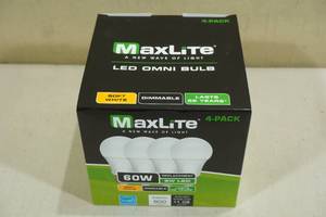 lot 166 image: MaxLite 60W Replacement LED Light Bulbs