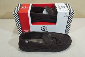 lot 170 image: Isotoner Memory Foam Slippers - Mens Large