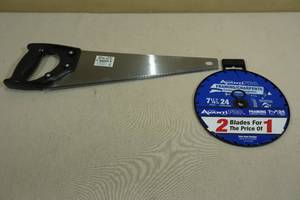lot 178 image: Avanti Pro Circular Saw Blade and 15 Handsaw