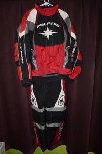 lot 197 image: Polaris Snowmobile Jacket and Bibs - Mens XL