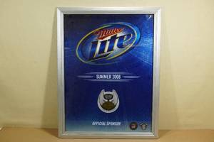 lot 217 image: Miller Lite Harley Davidson Bar Mirror