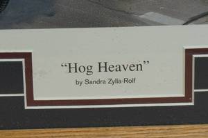 lot 2K image: Hog Heaven Framed Print by Sandra Zylla-Rolf - 379820000