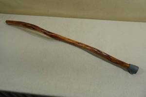 lot 250 image: Stained Wood Walking Stick