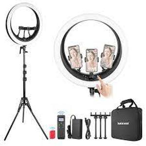 lot 2B image: NEEWER Ring Light RP19H 19 with Stand and 3 Phone Holders