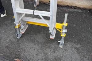 lot 3D image: Vintage Sears Best 24 Aluminum Extension Ladder with Leveler and Stabilizers