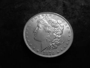 1878 7 Over 8 Tailfeathers Morgan Silver Dollar