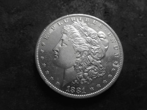 1881 O Morgan Silver Dollar