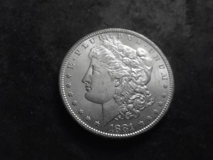1881 S Morgan Silver Dollar