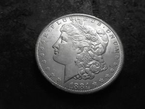 1884 O Morgan Silver Dollar