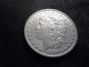 1886 O Morgan Silver Dollar