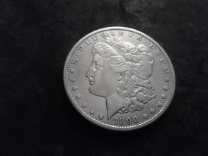 1890 CC Morgan Silver Dollar