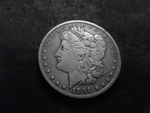 1891 CC Morgan Silver Dollar