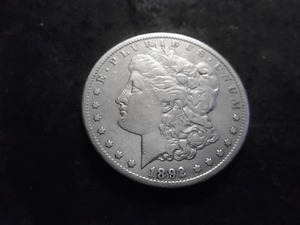 1892 CC Morgan Silver Dollar