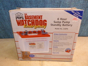 Basement Watchdog Emergency Sum Pump Standby Battery