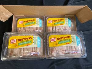 lot 27 image: Oscar Mayer Oven Roasted Deli Turkey Breast 22Oz - 4-Pack Best by 11272023
