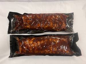 lot 1 image: 2x2.20lbs St. Louis Style BBQ Pork Ribs