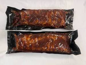 lot 5 image: 2x2.20lbs St. Louis Style BBQ Pork Ribs