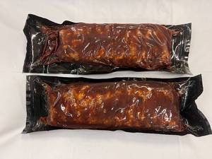 lot 3 image: 2x2.20lbs St. Louis Style BBQ Pork Ribs