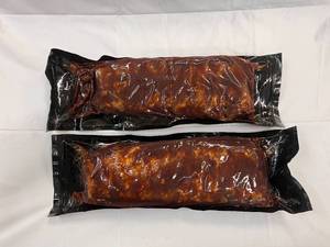 lot 6 image: 2x2.20lbs St. Louis Style BBQ Pork Ribs