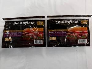 lot 7 image: 2x 1 lb Smithfield Black Forest Thinly Slice Ham