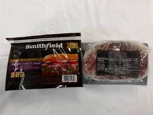lot 9 image: 2x 1 lb Smithfield Black Forest Thinly Slice Ham