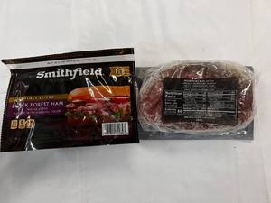 lot 10 image: 2x 1 lb Smithfield Black Forest Thinly Slice Ham