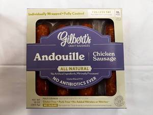 lot 18 image: 10x 10 oz Packages Gilberts Andouille Chicken Sausages