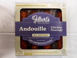 lot 19 image: 10x 10 oz Packages Gilberts Andouille Chicken Sausages