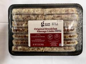 lot 22 image: 8x 12 oz Packages Good & Gather Breakfast Sausages