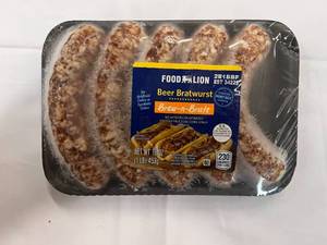 lot 37 image: 12x 16 oz Packages Beer Bratwursts
