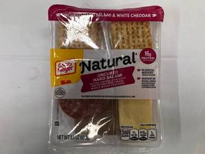 lot 68 image: 7x 3.3 oz Natural Uncured Salami Lunchables
