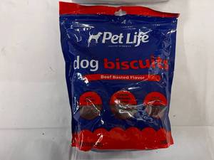 lot 107 image: 4x 15oz bags Pet Life Dog Biscuits