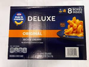 lot 114 image: 8x 14oz boxes Kraft Deluxe Mac &Cheese