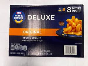lot 115 image: 8x 14oz boxes Kraft Deluxe Mac &Cheese