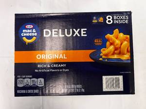 lot 116 image: 8x 14oz boxes Kraft Deluxe Mac &Cheese