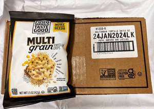 lot 122 image: 24x 1.5oz  Multi Grain Tortilla Chips