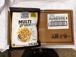 lot 123 image: 24x 1.5oz  Multi Grain Tortilla Chips