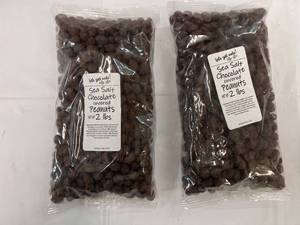 lot 133 image: 2x 2lb bags Sea Salt  Chocolate Covered Peanuts