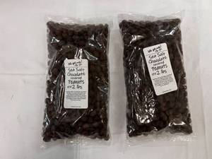 lot 136 image: 2x 2lb bags Sea Salt  Chocolate Covered Peanuts