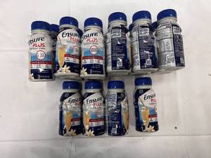 lot 143 image: 16x 8oz Bottles Ensure Plus Vanilla