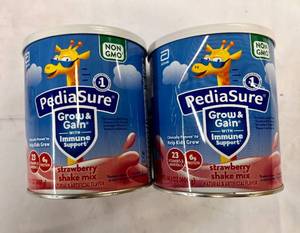 lot 147 image: 2x 14.1oz Cans PediaSure Grow & Gain wImmune Support