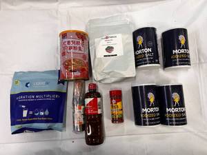 lot 153 image: Seasonings, Tea, Salt & Liquid IV