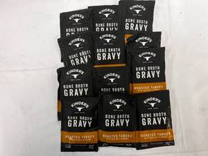 lot 166 image: 12x 1.0oz Packets Kinders Bone Broth Gavy Mix