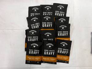 lot 170 image: 12x 1.0oz Packets Kinders Bone Broth Gavy Mix