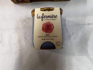 lot 180 image: 6x 4.9oz Lafermiere Rose Yogurt